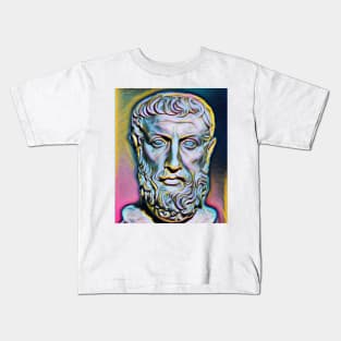 Parmenides of Elea Portrait | Parmenides of Elea Artwork 10 Kids T-Shirt